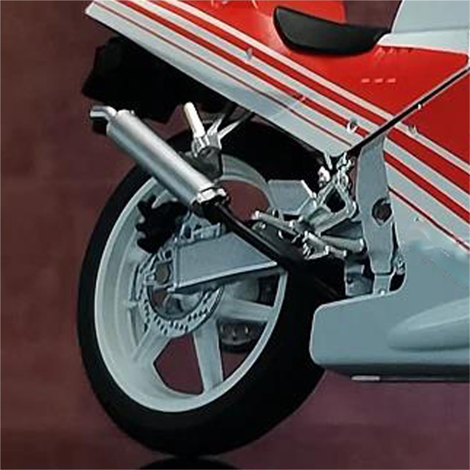 Modello di moto Collezione Di Auto Giocattolo In Scala 1:12 Per Modello Moto In Lega Per Honda NSR 250R, Decorazioni Da Scrivania Per Computer(Red)