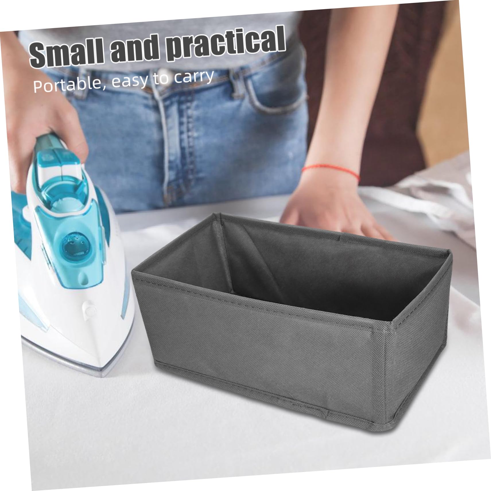 Didiseaon 6pezzi Tessuto Organizer Biancheria Intima Divisori per Coperchio Scatole di Separazione per Guardaroba Contenitori per Riporre Vestiti Calzini e Biancheria Intima