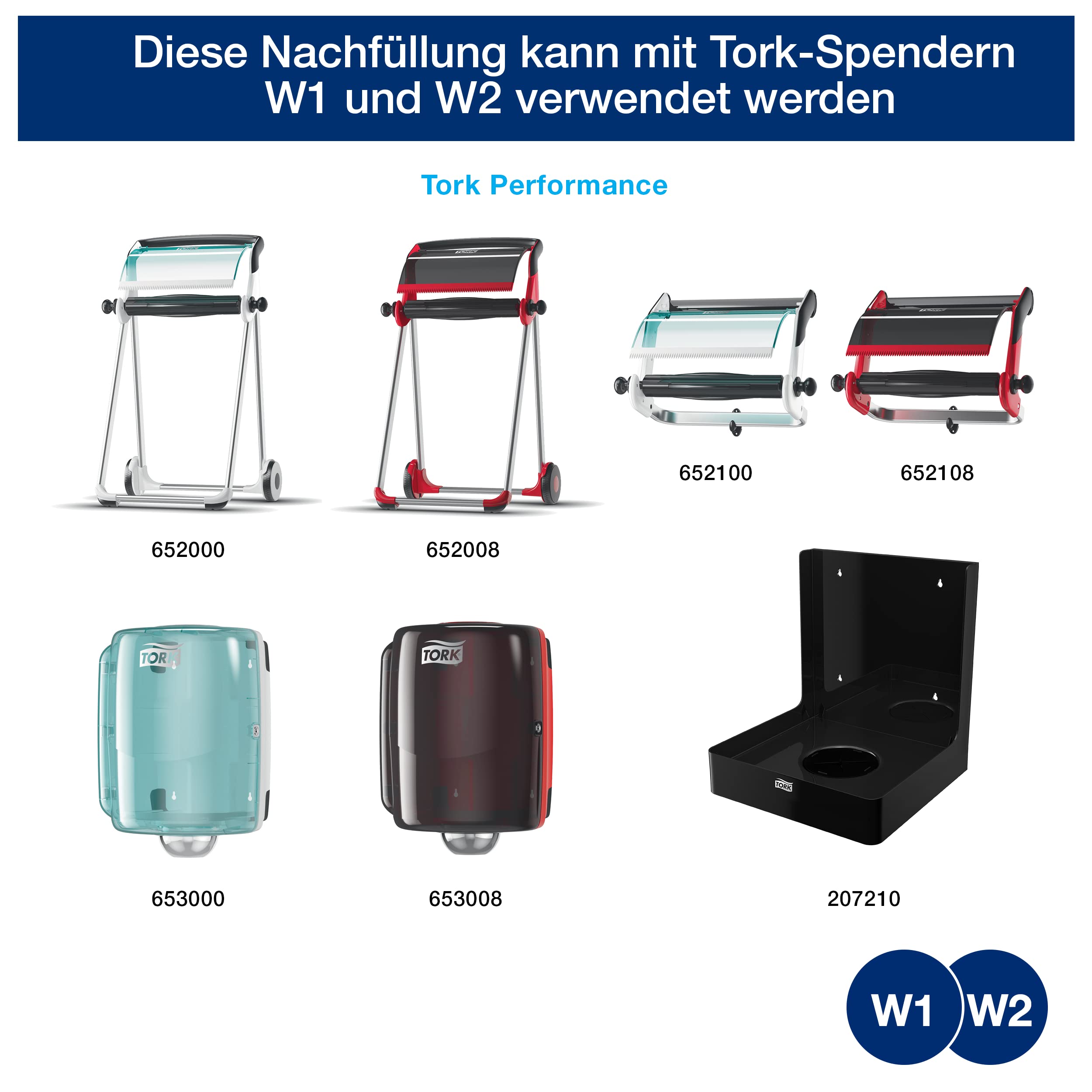 Tork Extra Starke Industrie Papierwischtücher Blau W1/2, Schützen Hände, 2 × 350 Blatt, 130081