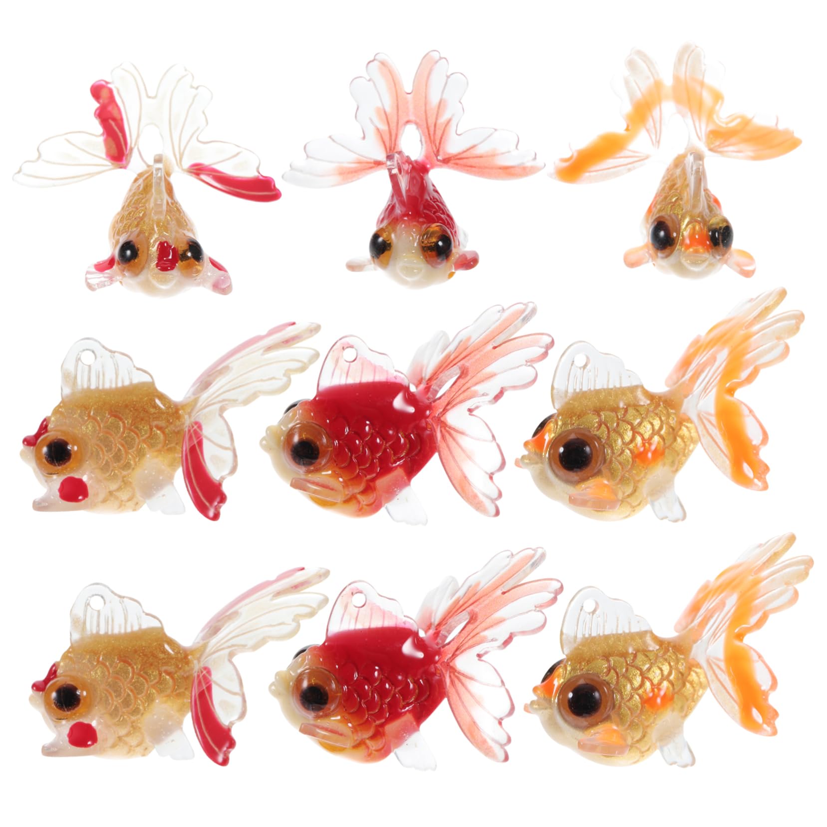 Lurrose Lot De 4 Breloques Uniques En Forme De Poisson Pour La Fabrication De Bijoux Boucles Doreilles Colliers 12 Pièces X 4