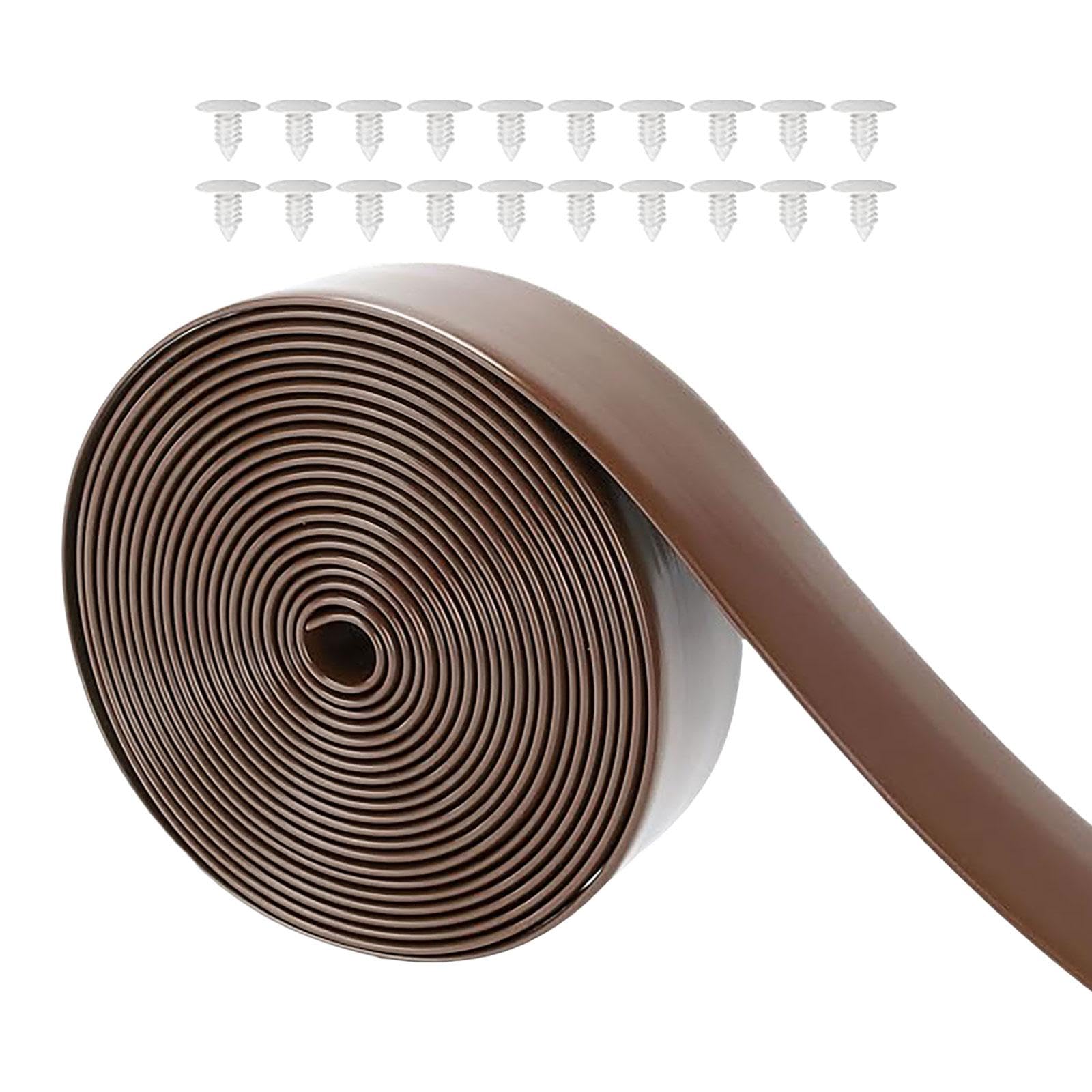 blloocod Vinyl Straps for Patio Chairs Repair 2 Inch 10ft Long with 20 Rivets Replacement Straps for Lawn Garden Furniture Deck Chairs- Coffee