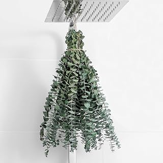 FAVOWREATH 10 Pack Dried Eucalyptus Stems 17" - Real Natural Leaves for Shower Hanging, Aromatherapy, Wedding, Home & Farmhouse Decor