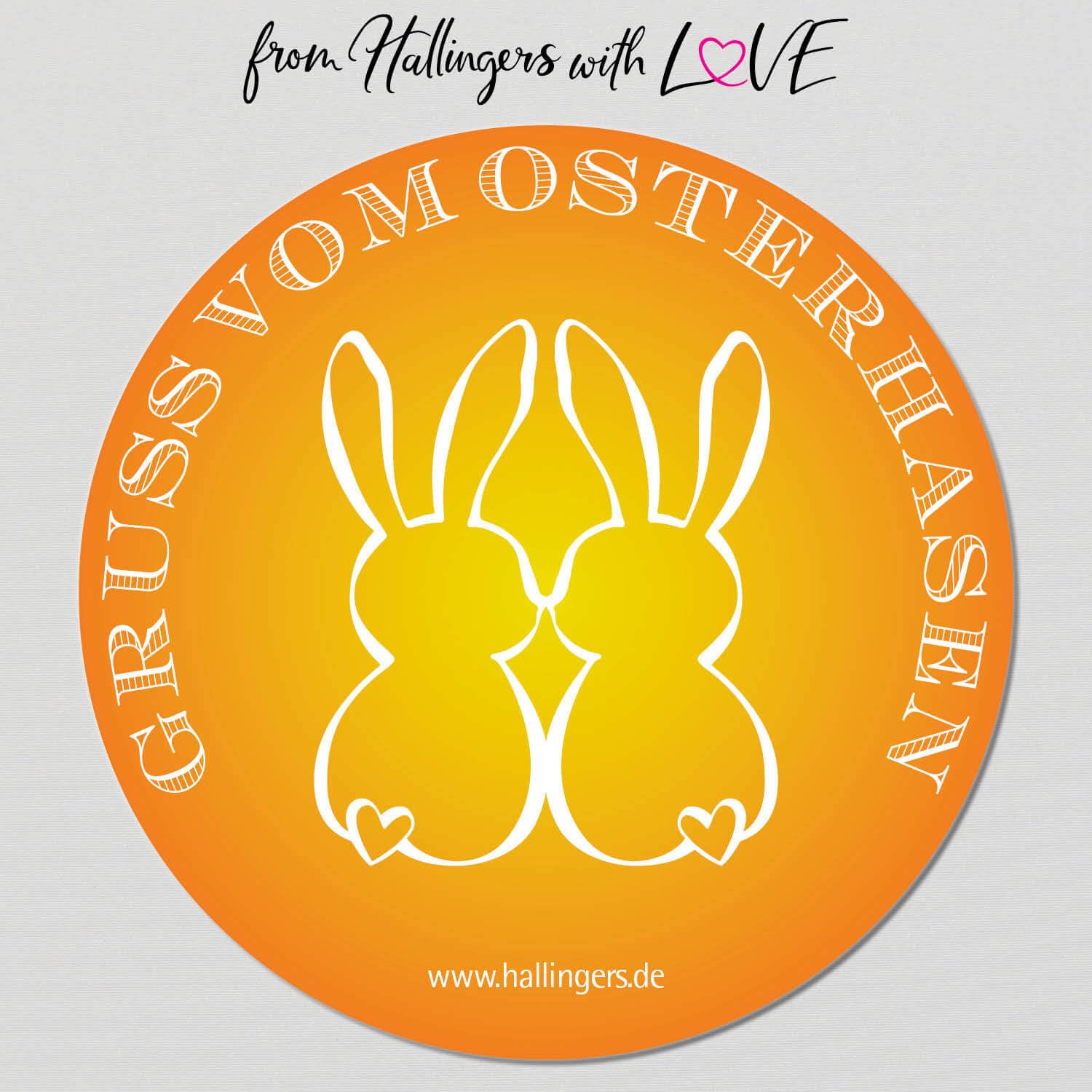 Hallingers Genuss Manufaktur Feinkost Oster-Geschenk-Set - XXL-Wundertüte "Gruß vom Osterh..." großes Osternest Pralinen-Ostereier, Ostertafel, Konfitüre & Olivenöl, Ostern Körbchen für Frauen Männer