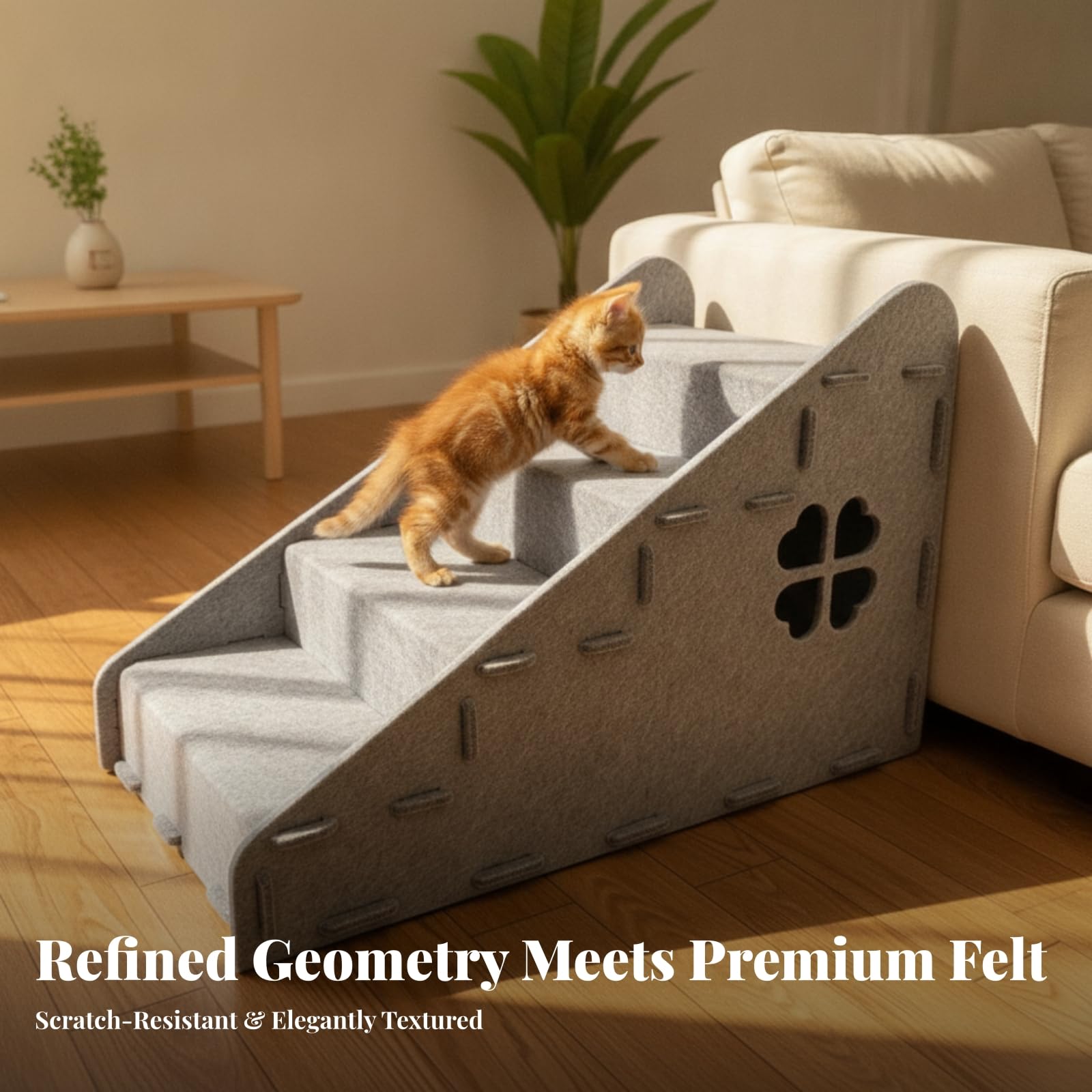 Escalera para Perros para Cama, Gris