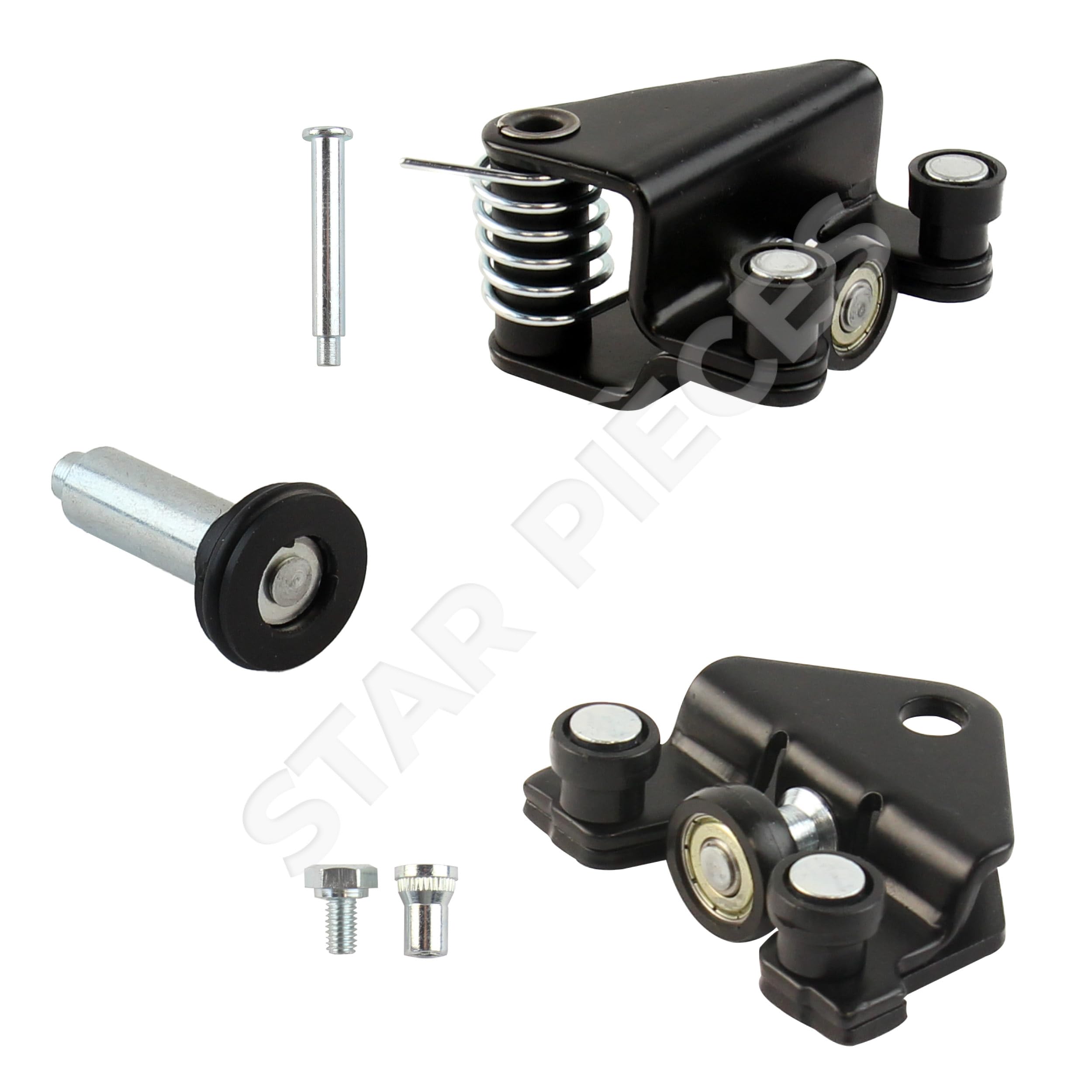 STARKIT PERFORMANCE Juego de rodillos puerta lateral compatibles para Trafic 2, Vivaro A, Primastar (2000-2014) guía rodillos puerta corredera – guía SUPERIOR - MEDIO - INFERIOR de puerta