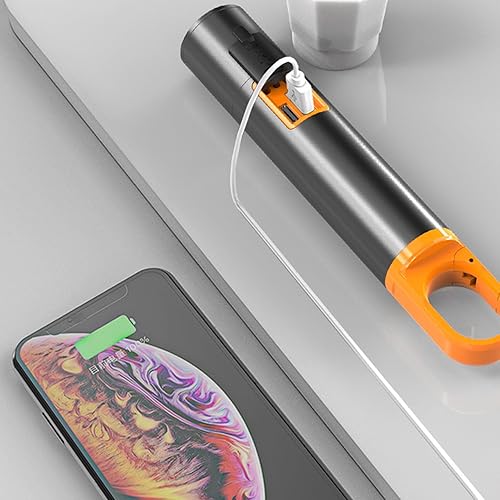 Miniatura 4 de Antorchas estándar, linterna S18 con zoom de 3 modos, linternas LED superbrillantes colgantes recargables para banco de energía, linternas potentes