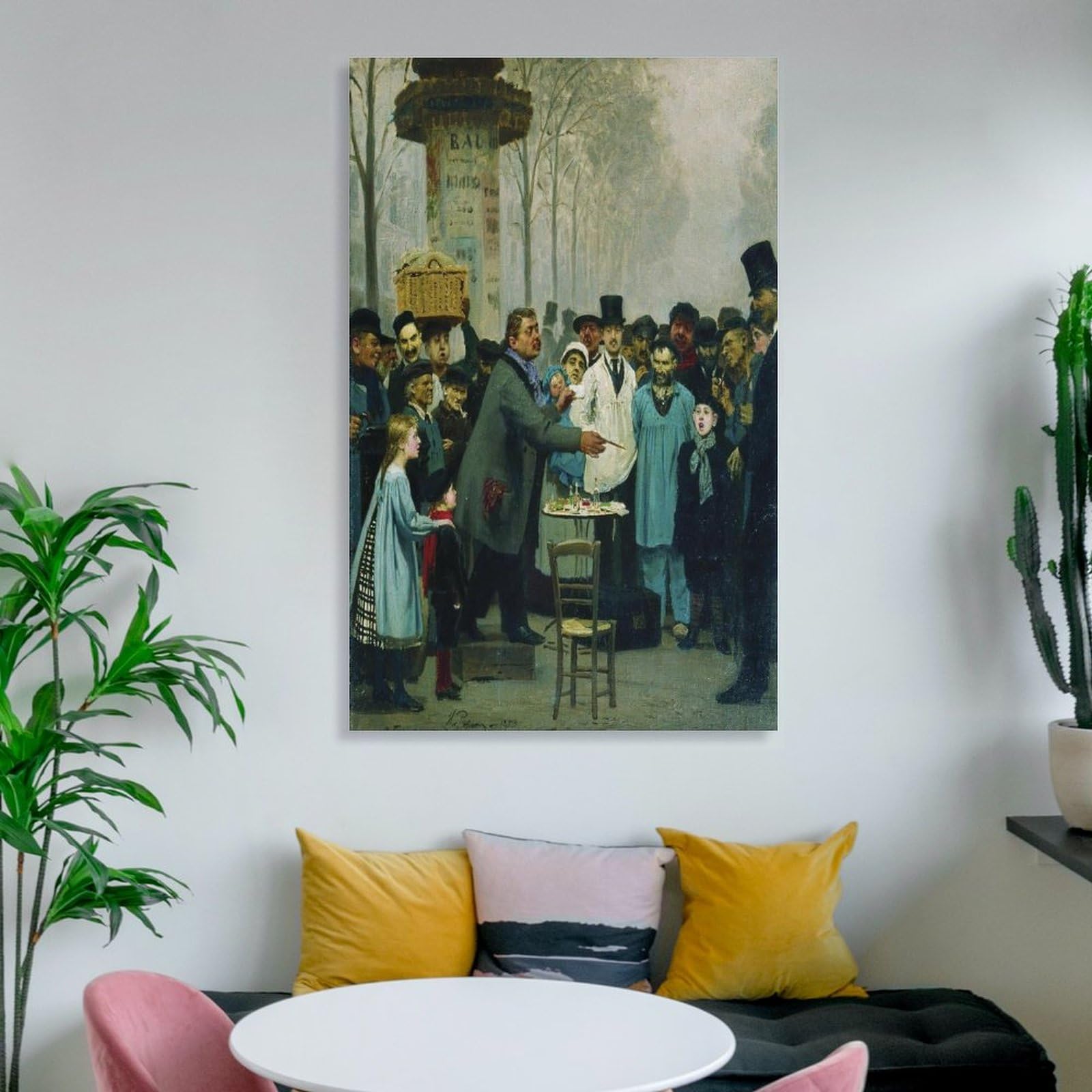 Maler, Ilya, Repin-Meisterwerk, Maler, Ilya, Repin-Meisterwerk, ein Neuheits-Verkäufer in Paris, Poster, Poster, Gemälde, Leinwand, Wandkunst, Rollbild, Druck, Wohnzimmer, 60 x 90 cm