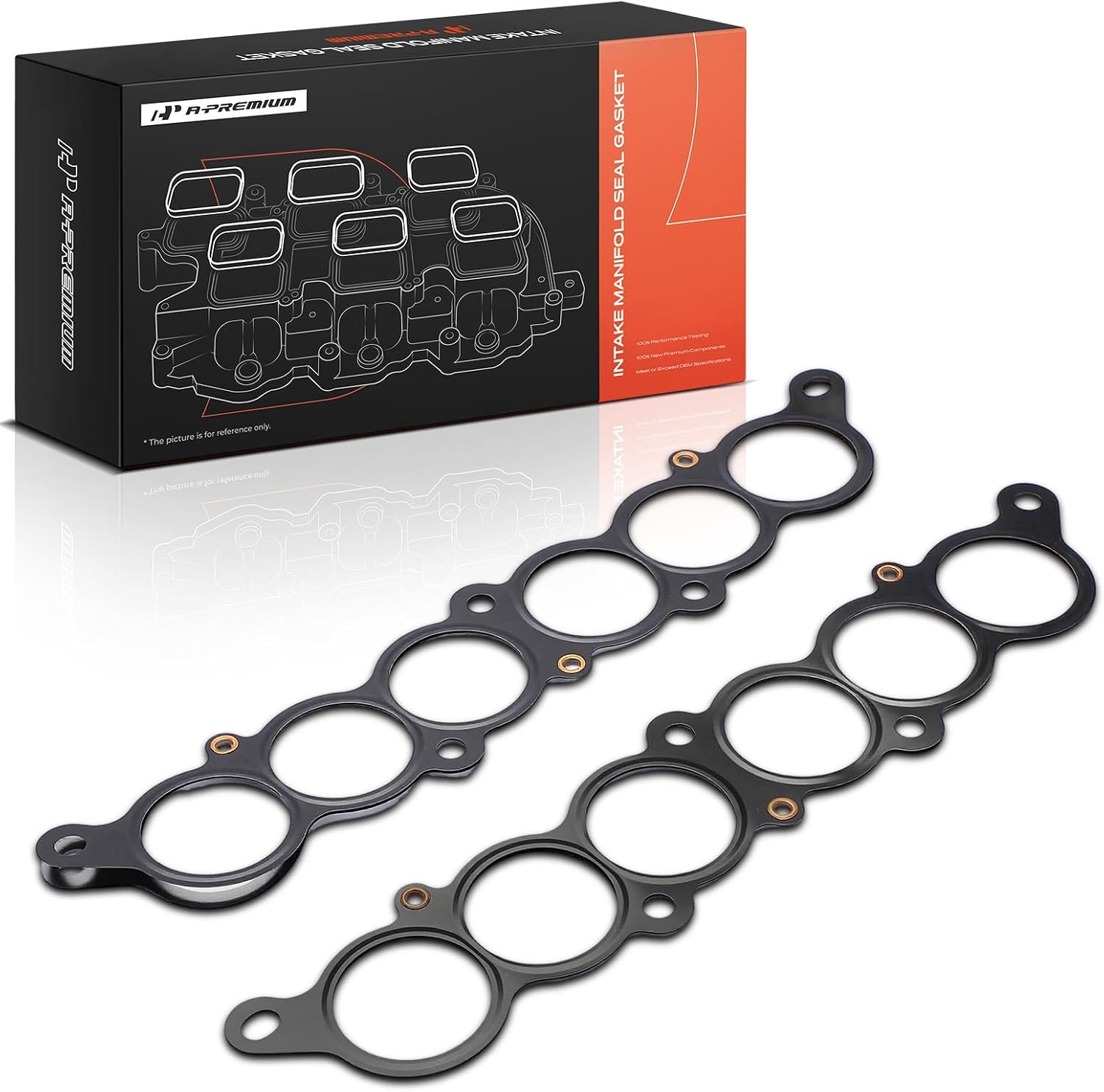 A-Premium Upper Fuel Injection Plenum Gasket Set Compatible with Toyota Tacoma 1995-2004, Tundra 2000-2004, 4Runner 1996-2002, T100 1995-1998, 3.4L