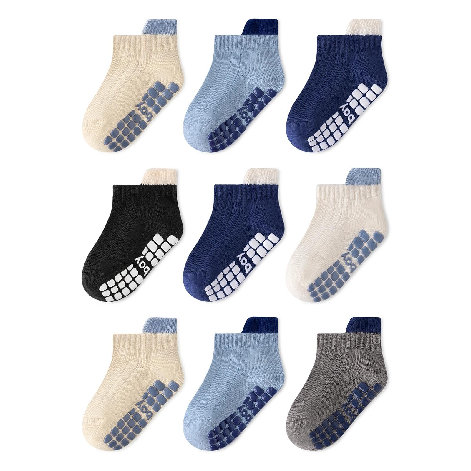 Non-slip Toddler Ankle Cotton Grip Socks Unisex 6M-5T