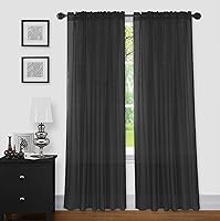 Vista 79 de Sapphire Home - Paneles de cortina (2 unidades), cortinas translúcidas de 54” x 84” (108” de ancho en total), paneles de gasa para dormitorio, sala