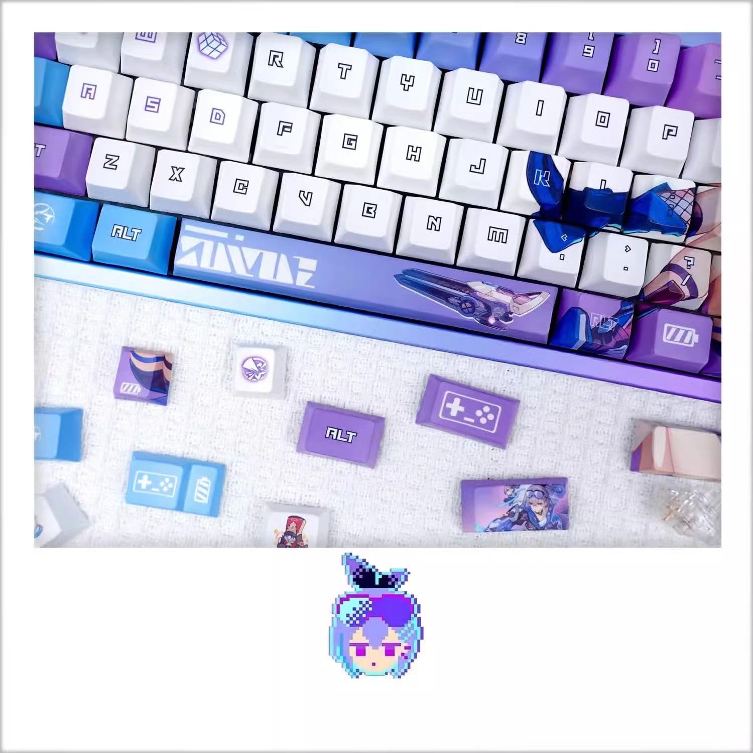 Amazon.co.jp: 崩壊：スターレイル 銀狼 PBT 染め 昇華 キーキャップ