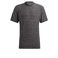 adidas Uomo Train Essentials Stretch Training Tee, Black/Grey Five/Black