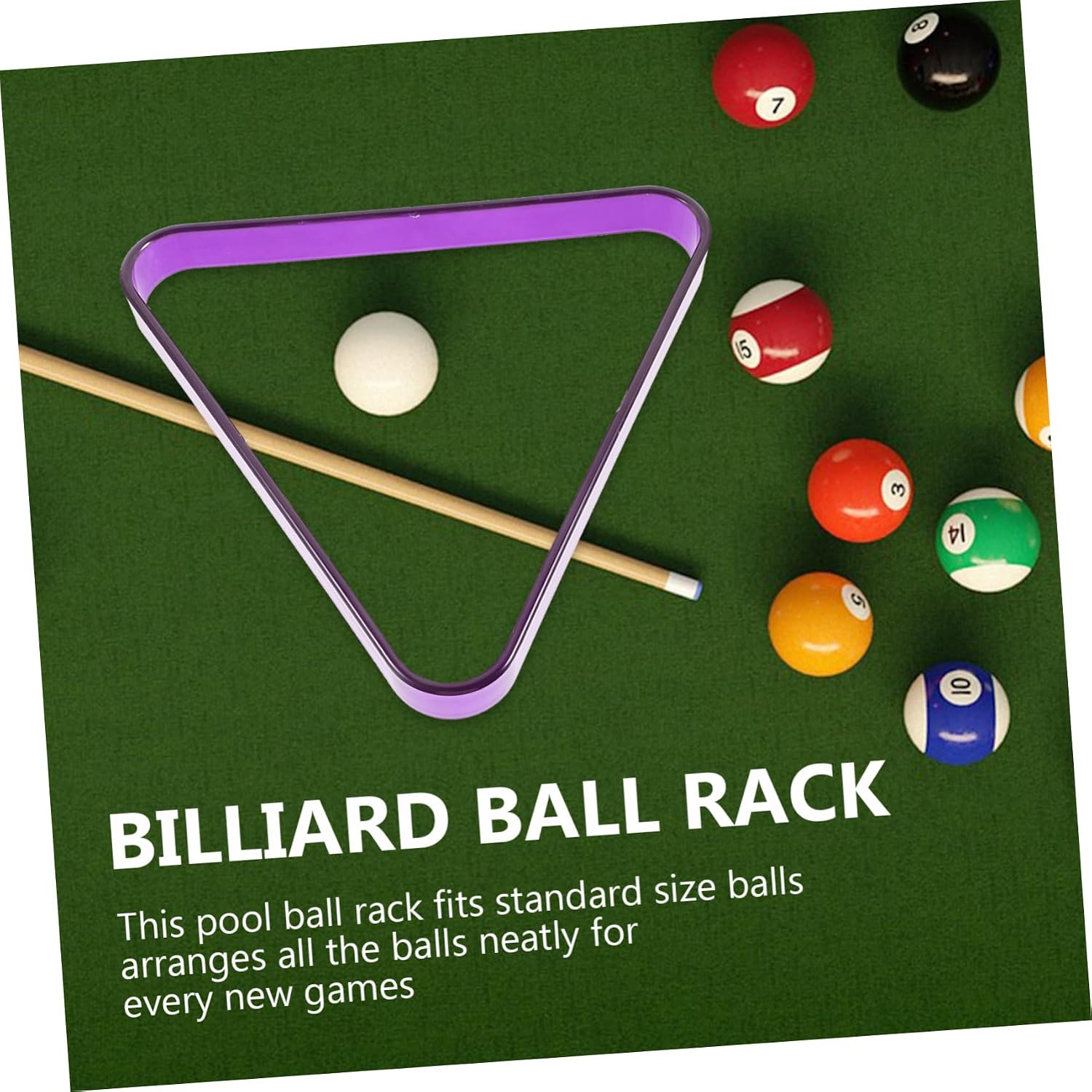 Triangle Billiard Rack Retro Style Pool Balls Holder Mini Table Billiards Accessory Durable Material for Amateurs Pros Essential Game Tool