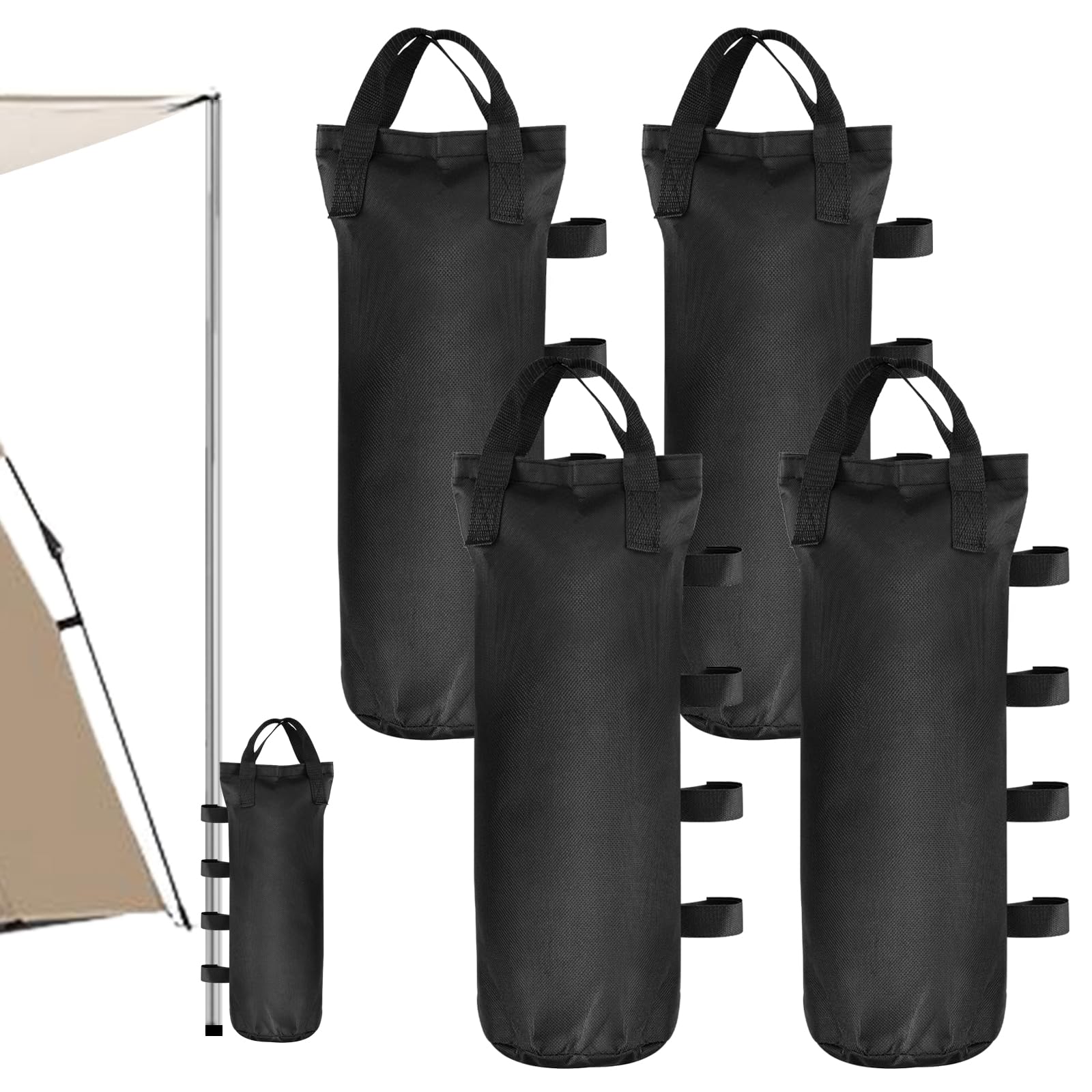 8 Sacs De Lestage Pour Tonnelle 10KG - Tissu Oxford 800D - Stabilité Extérieure