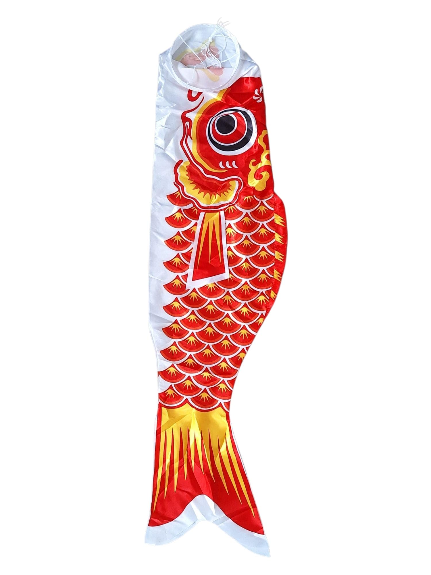 Japanischer Karpfen 10 Stück Set Fisch Windspiel 100 cm Nylon hängender Windsack Windspiel Deko Garten Fische maritim