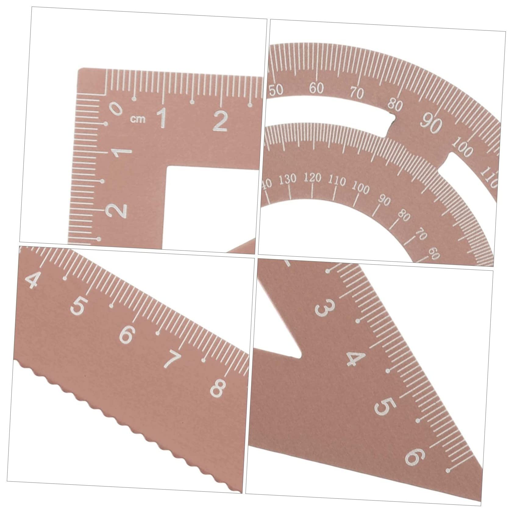 STOBOK 20pezzi Righello Strumento Per Architetti e Ingegneri Righello Geometrico Portatile Per Scuola e Goniometro