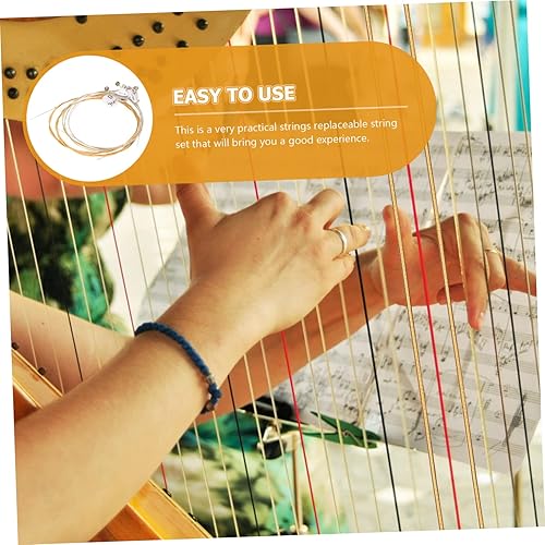 Miniatura 8 de ibasenice 10Pcs Strings harp strings guitar accesories lyre instrument lyre harp harps harp tuning key lira lute instrument Music Instrument