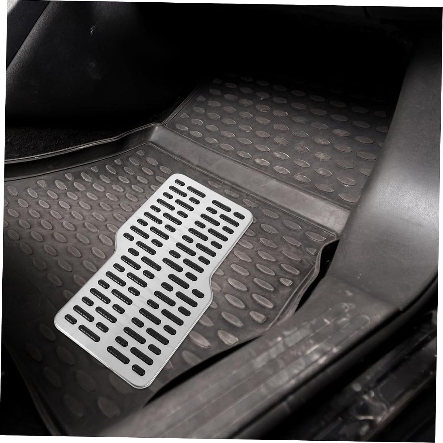 Car Floor Mat Pedal Repair Patch Anti-Skid Plate Durable Easy Installation Compatible with Various Foot Pedals Black Color