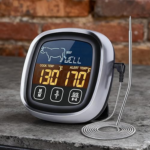 Miniatura 2 de Meat Temperature Gauge - 7.5x2.5x7.5cm Digital Measuring Gadget - Waterproof Kitchen Temperature Gauge for Meat Cooking Food Grill Oven Steak Chicken