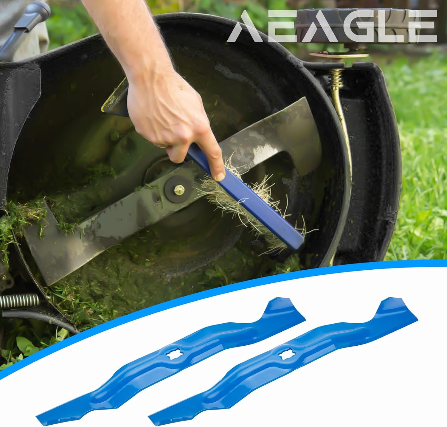 Aeagle High Lift Blade for 742-04154 33 inch Deck MTD Cub Cadet Troy Bilt Walk Behind CC760 CC760ES CC800 TBWC33XP 12A-764M799 Replaces 942-04154A 742-04154A 942-04154 2 Pack