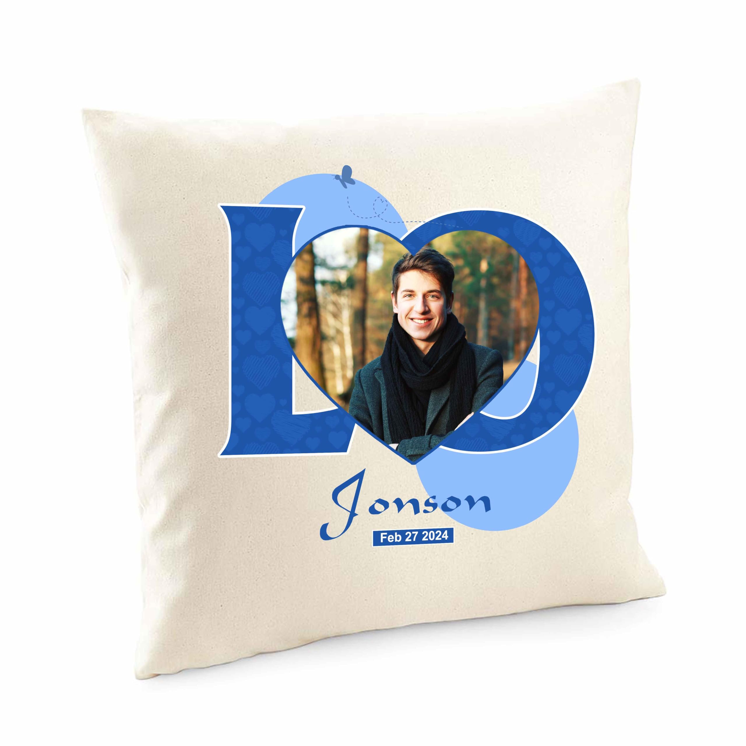 Personalised Cushion – Custom Pillow with Your Image – Personalised Gifts, Customised Cushion, and Photo Gifts for Him Her Style 1