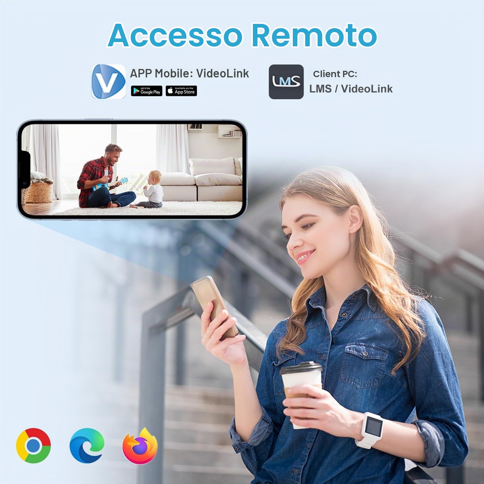 Anpviz 5MP Dome Telecamera PoE Esterno, Telecamera IP PoE di Sicurezza | Visione Notturna IR 30M, Rilevazione Movimento, Audio Incorporato, Full Metal Housing, Impermeabile IP66 (U Series)