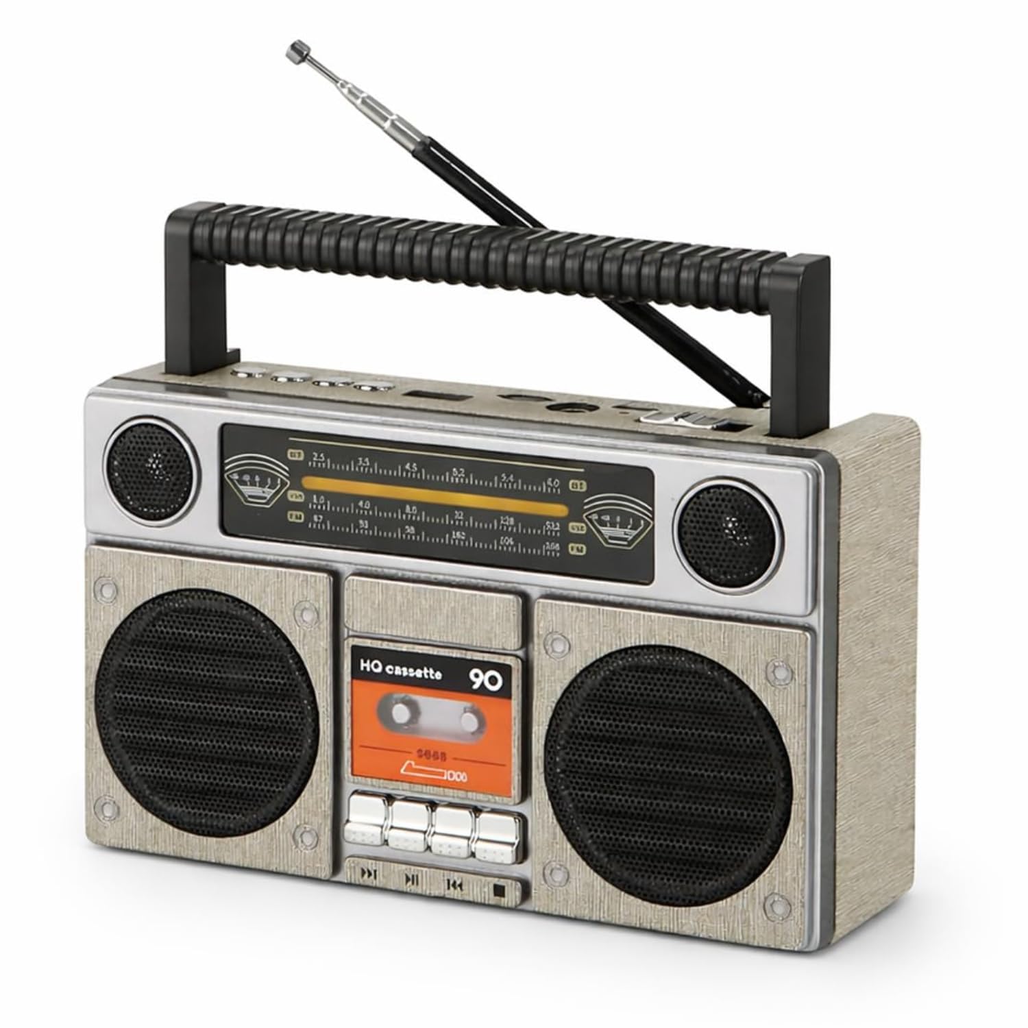 Drumstone Portable Retro Bluetooth Radio Speaker with FM Radio, USB, AUX, Type-C Charging & Rechargeable Battery | Vintage Wireless Music Player for Home, Travel, Camping & Outdoor Use-image-24
