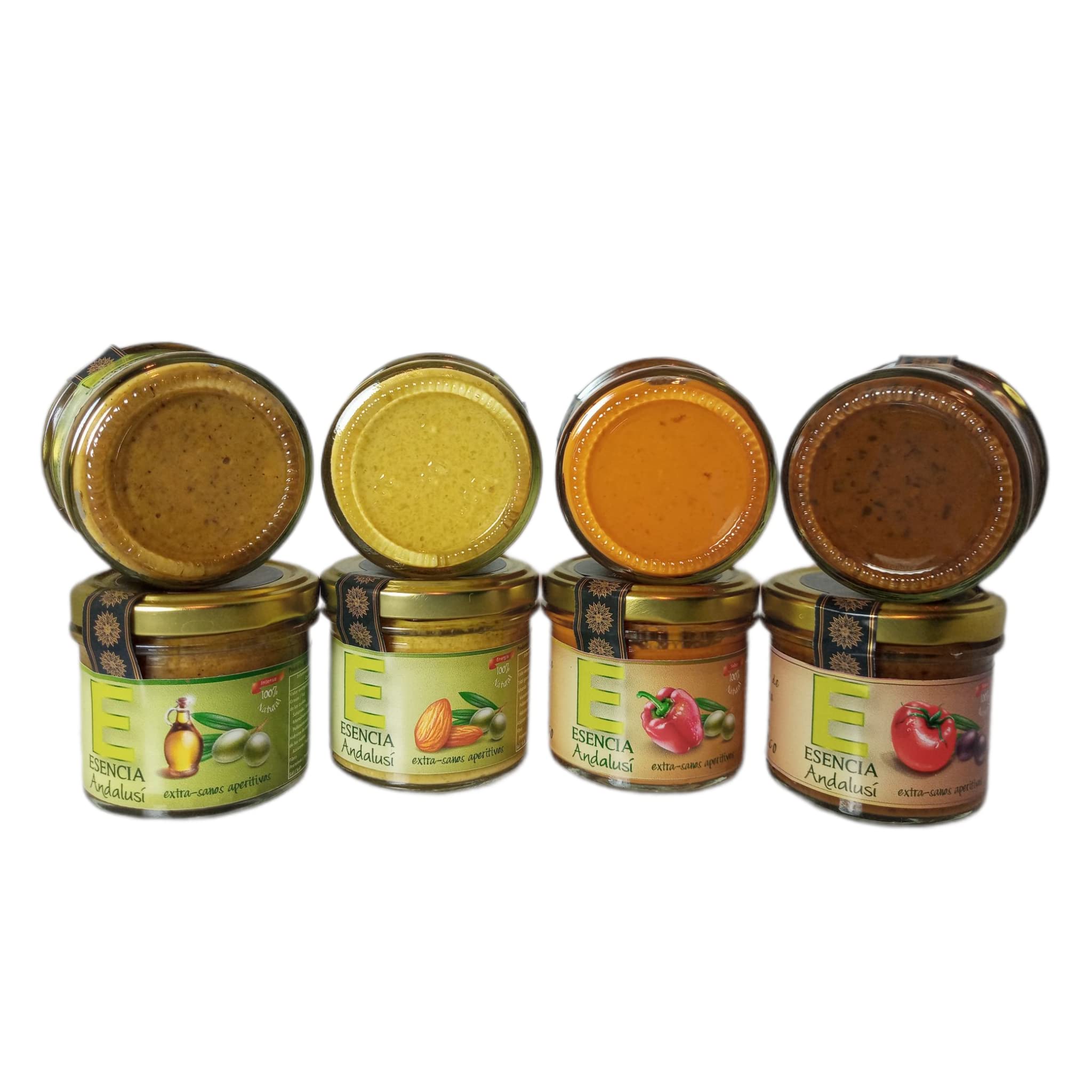 Tapenade Aceituna Negra con Tomate 110gr Esencia Andalusí, Paté artesano de Aceitunas con Tomate y Aceite Oliva Virgen Extra