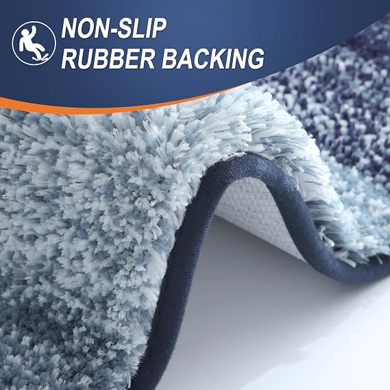 OLANLY Small Bathroom Rugs 24x16, Extra Soft Absorbent Microfiber Bath Rugs