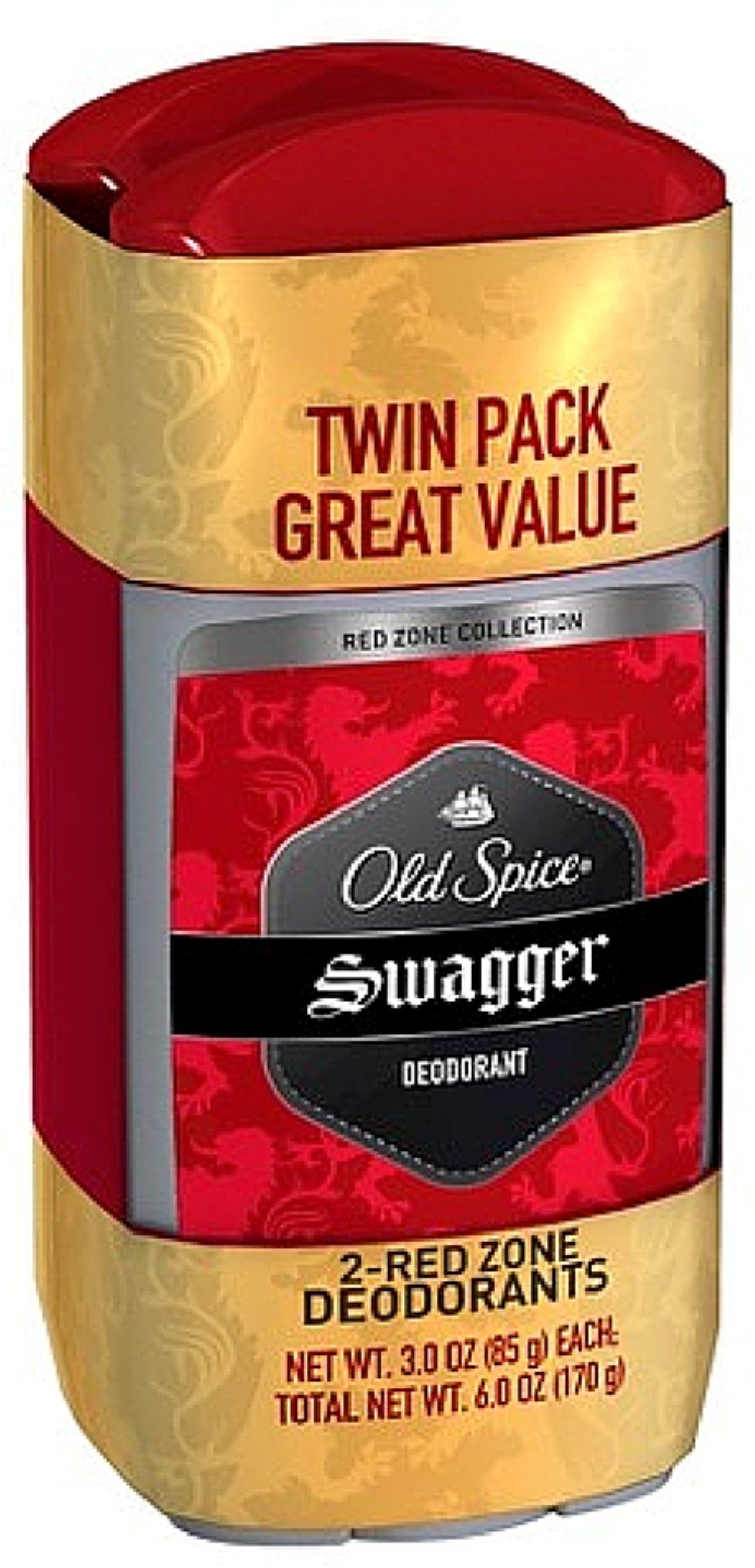 Old Spice Red Zone Collection Deodorant Twin Pack Swagger 3 oz 2 ea Pack of 8
