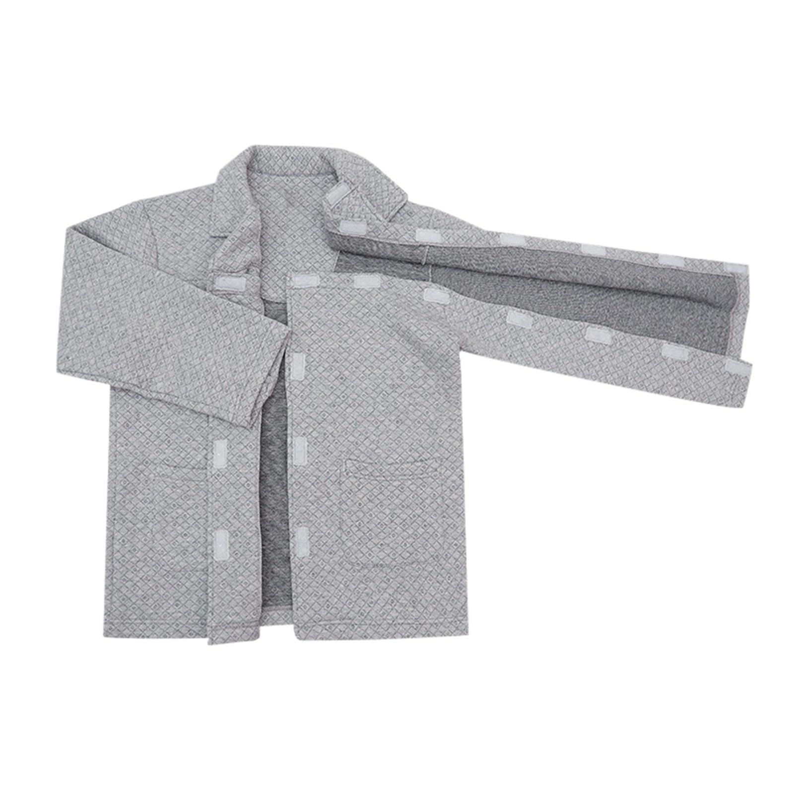 Vêtements pour homme Bedridden Patient Déchirure Tenue de patient Handicap Vêtement monobloc avec ouverture complète Aide aux soins post-fracture Aide aux soins d'hôpital Costume confortable