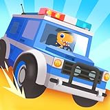 恐竜ポリスカー - レーシング子供の知育ゲーム