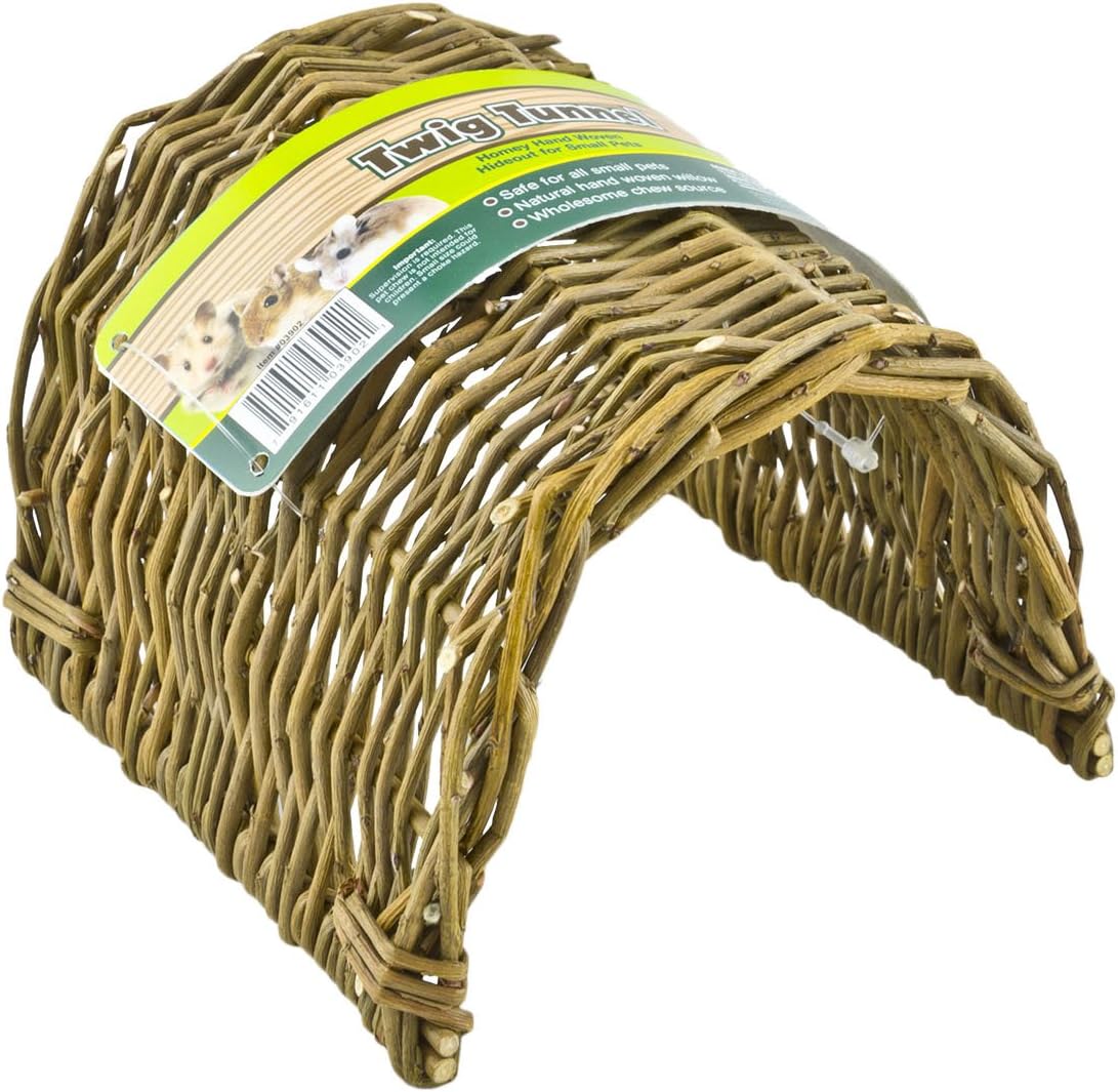 Ware Manufacturing Hand Woven Willow Twig Tunnel Small Pet Hideout, Small