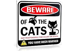 Bigtime Signs "Beware of Cats" Cat Sign