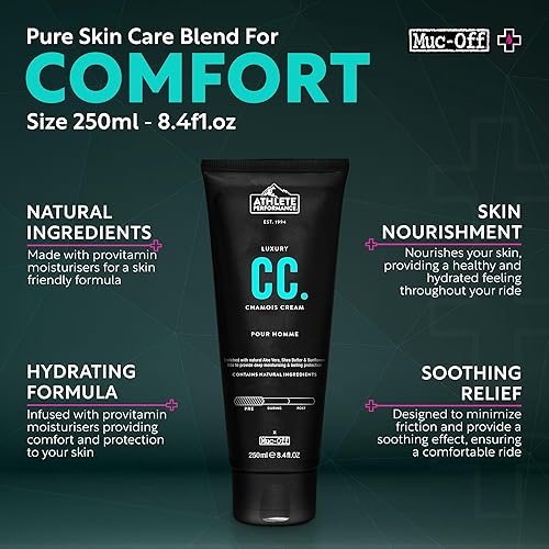 Vista 11 de Muc-Off Crema de gamuza de lujo para ciclismo, fórmula antirozaduras, hidratante, comodidad y protección de larga duración, ideal para ciclistas