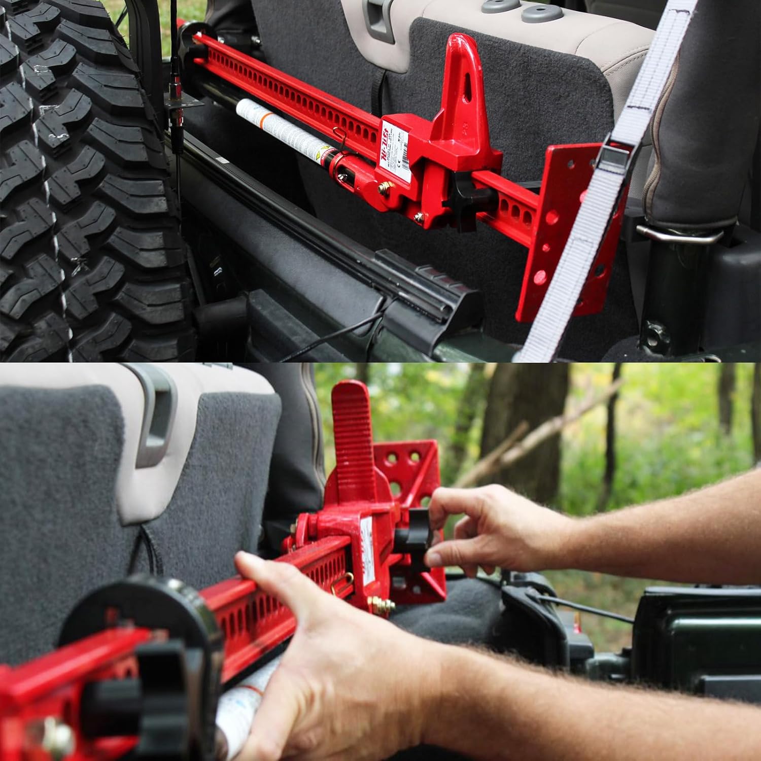 Roll Cage High Lift Jack Mount Brackets fit for 2007-2017 Jeep Wrangler JK