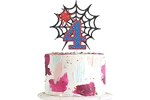 Spider Man Cake Topper for 4th Birthday - Boys 4th Birthday Party...