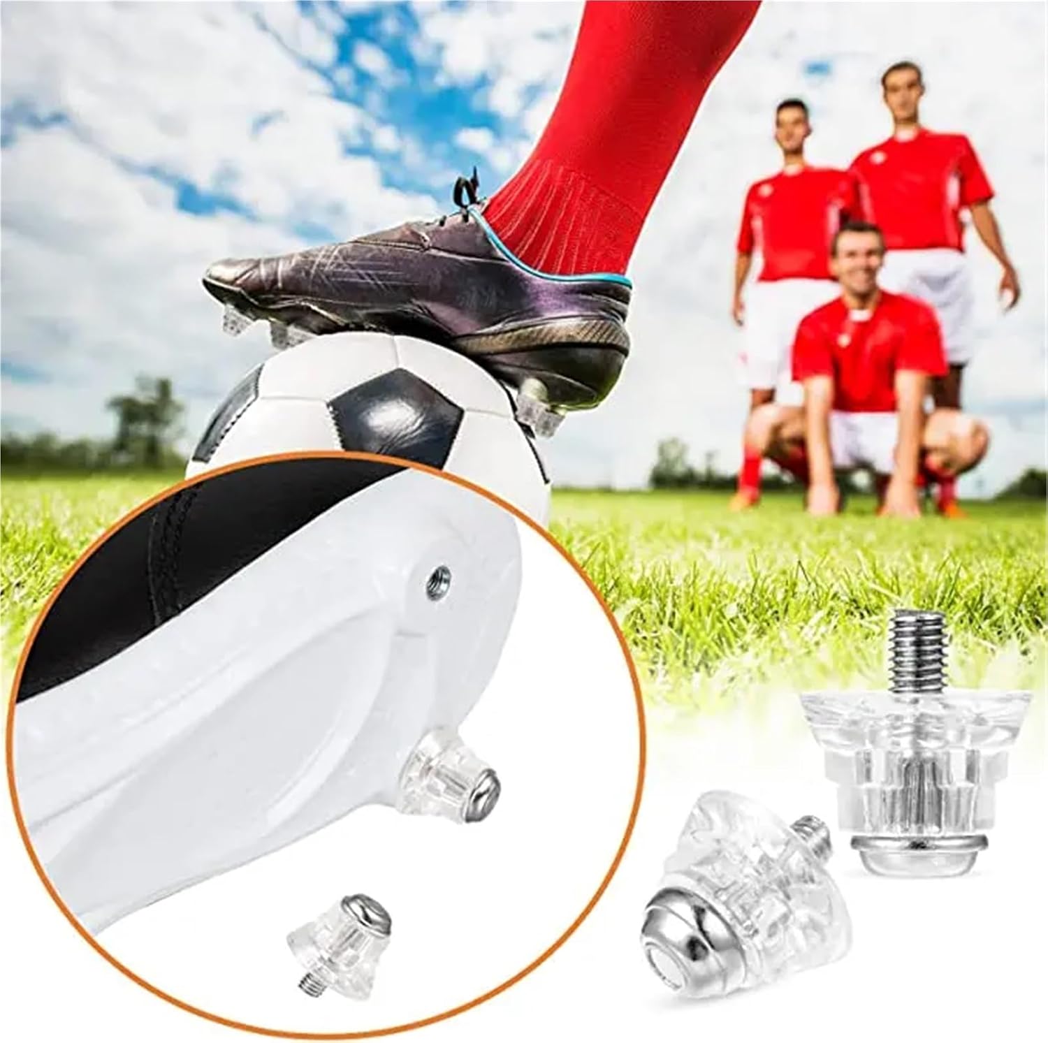 36 PCS Football Boot Studs Replacement Kit Metal Nylon Screw in Cleats