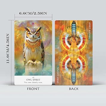 Animal Spirit Oracle Cards, 68 Mystical Animal Totems Oracle Deck