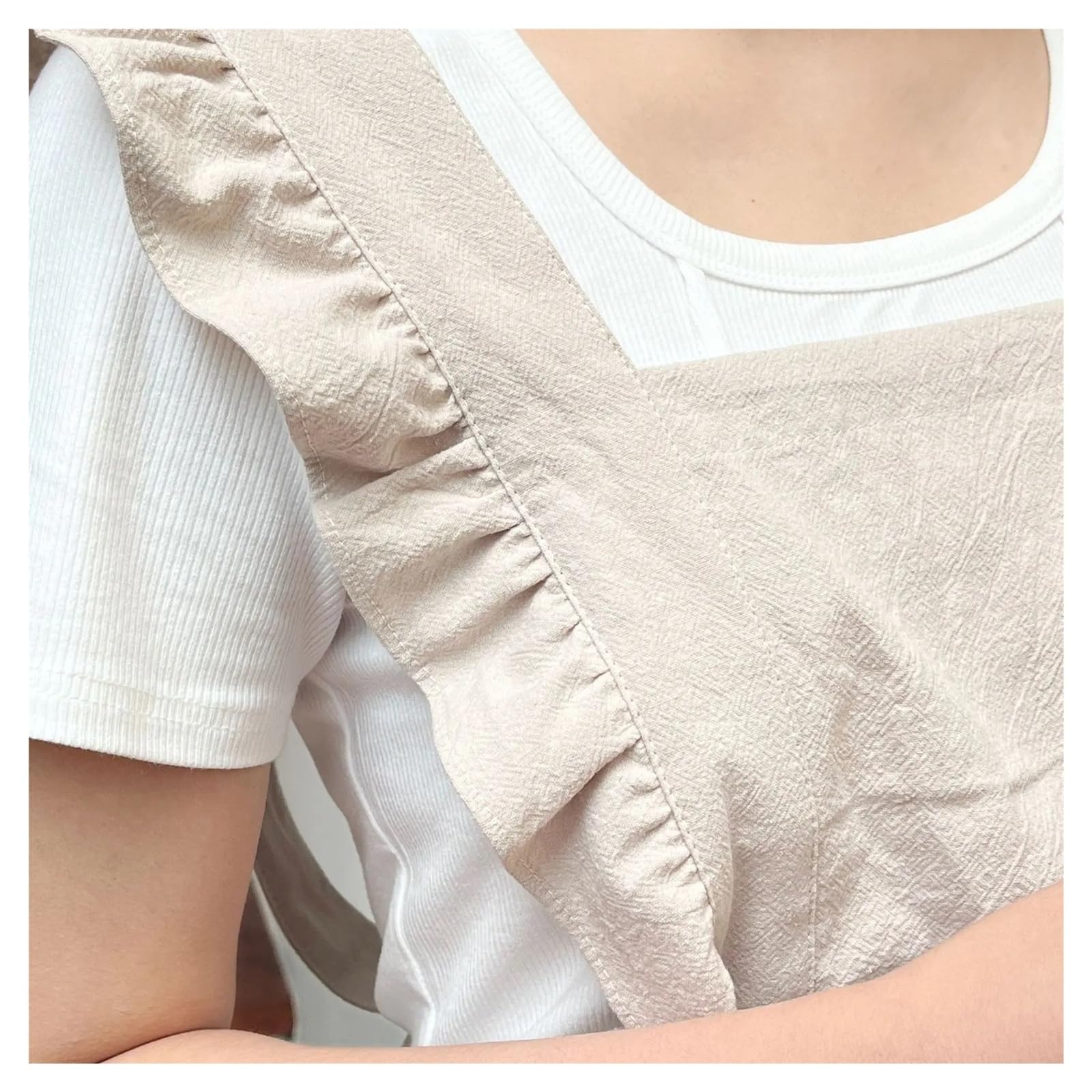 Schürze Herren Baumwoll-Leinen-Schürze for Damen, gekreuzte Rückseite, Küchen- und Kochschürzen mit Taschen, Vintage-Schürze for Backen, Gärtnern, Arbeiten, Trägerkleid