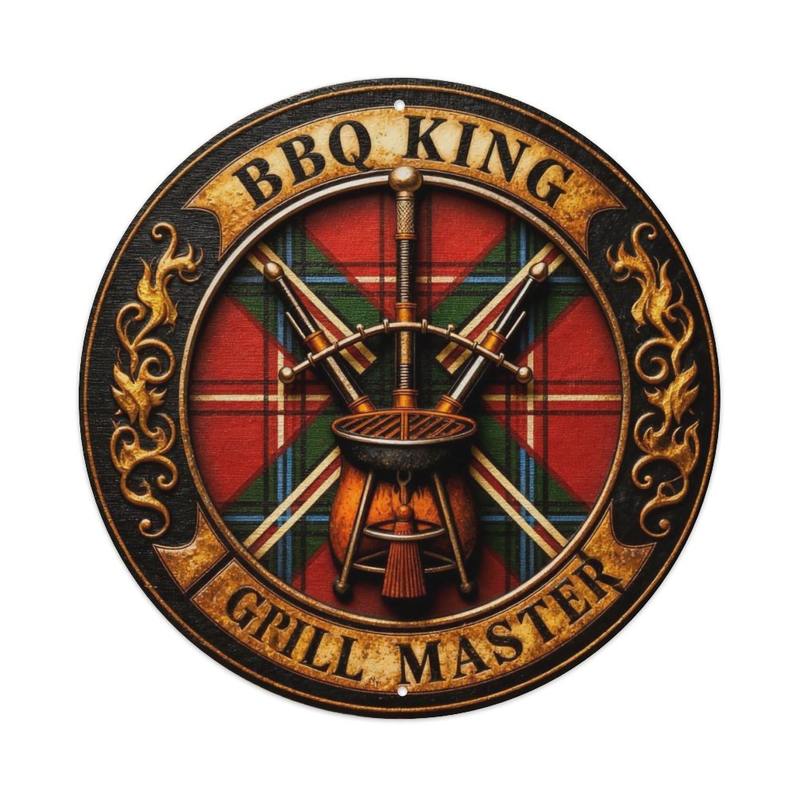 BBQ King Vintage Tin Sign Metal Tin Sign Plaque