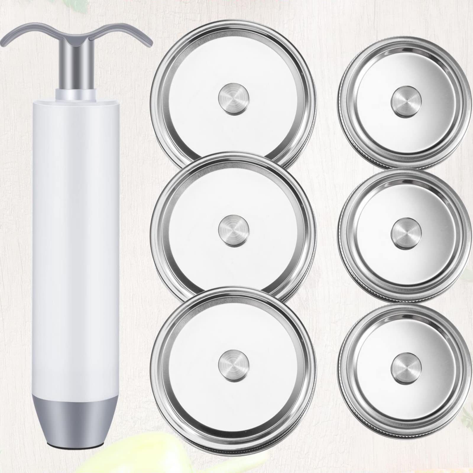 Buy 7 Pack Mason Jar Vacuum Sealer Mason Jar Fermenting Lids with