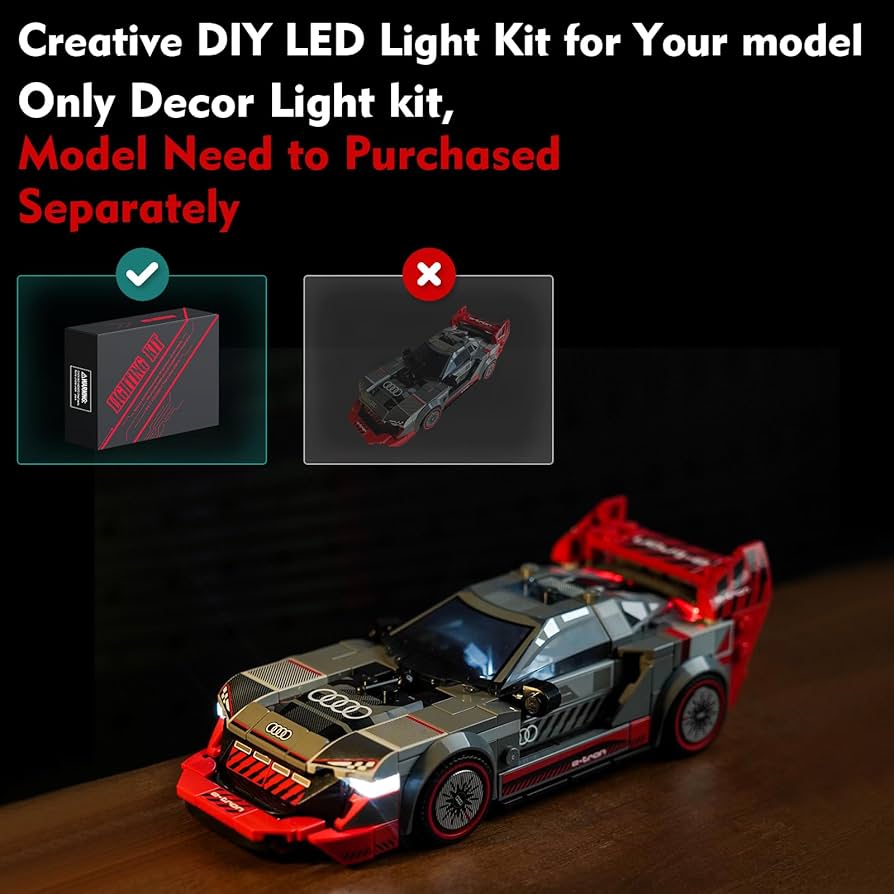 Amazon.co.jp: VONADO LEDライトキット LegoアウディS1 e-tron