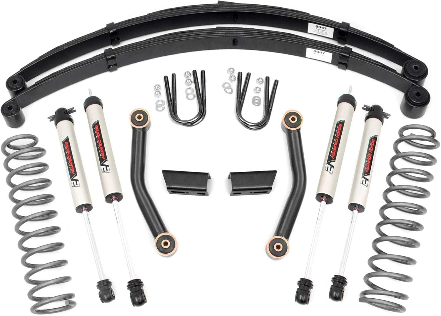 M1 Shocks - Full Rear Leaf Springs