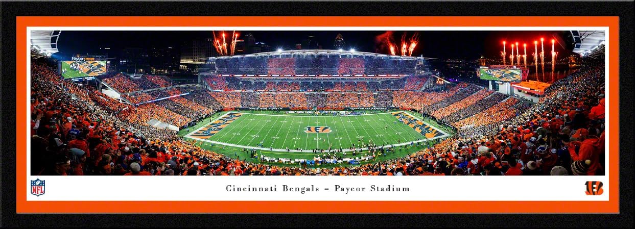 Cincinnati Bengals, Stripe - Unframed 40 x 13.5 Poster by Blakeway Panoramas
