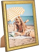 Vista 43 de Marco de Madera Marrón de 16 x 20 Pulgadas, Marco de Madera de 20 x 16 Pulgadas con Grano de Madera Natural Rústico, Marco de Pared Moderno Marrón