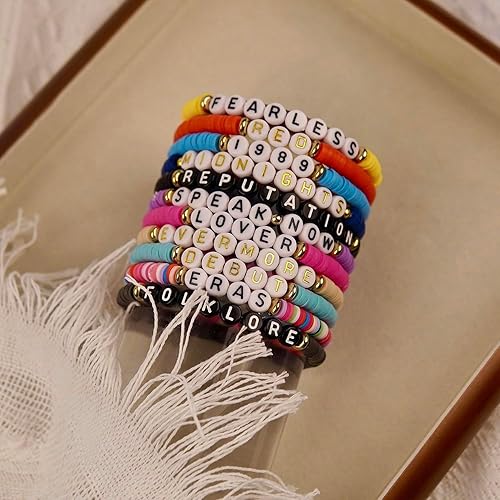 Miniatura 4 de PCGJICZ Juego de 11 pulseras inspiradas en Taylor de 1989, pulseras inspiradas en el álbum de Taylor y amantes de la música, regalos para fanáticos