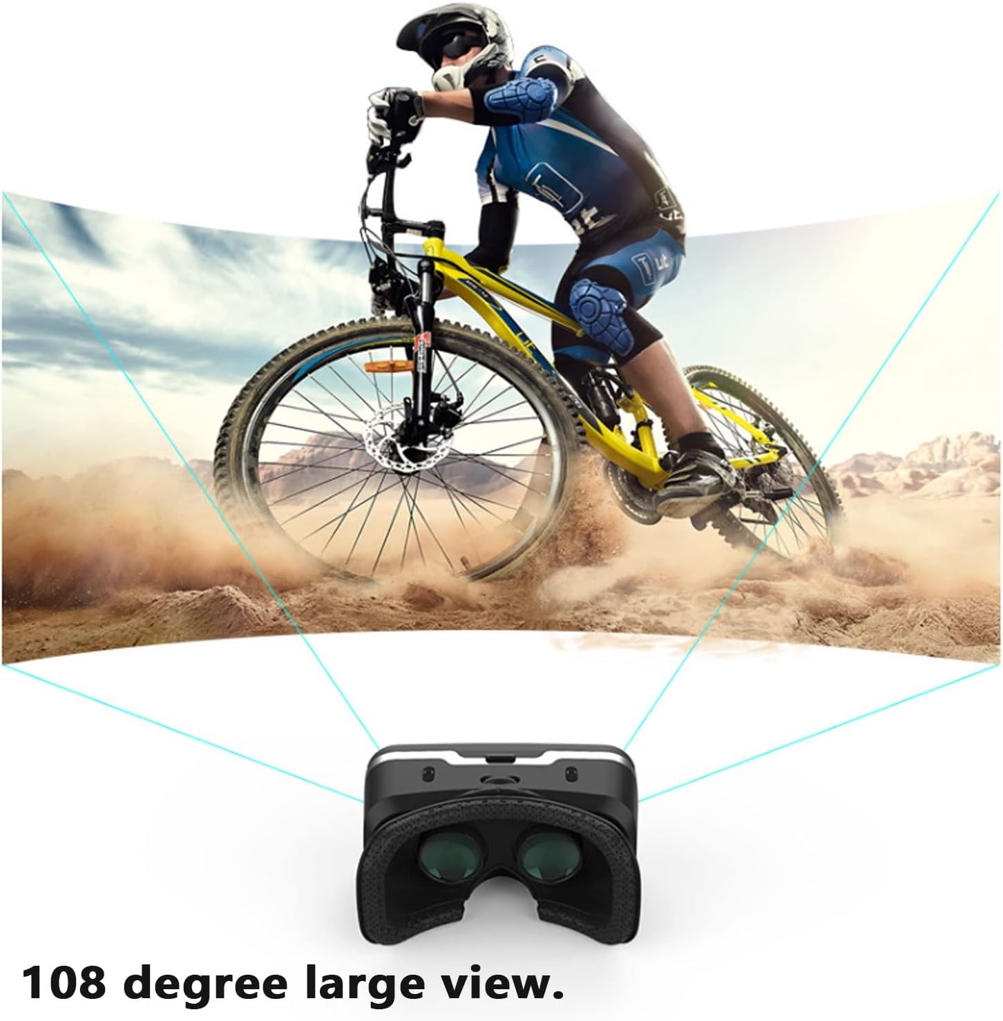 Virtual Reality Headsets, VR Headset with Controller, 3D Gaming Glasses Goggles for Movies Video for 14 13 12 11 Pro Max, VR Headset for Android S23 S22 S21 S20 Phone 4.5-6.3in