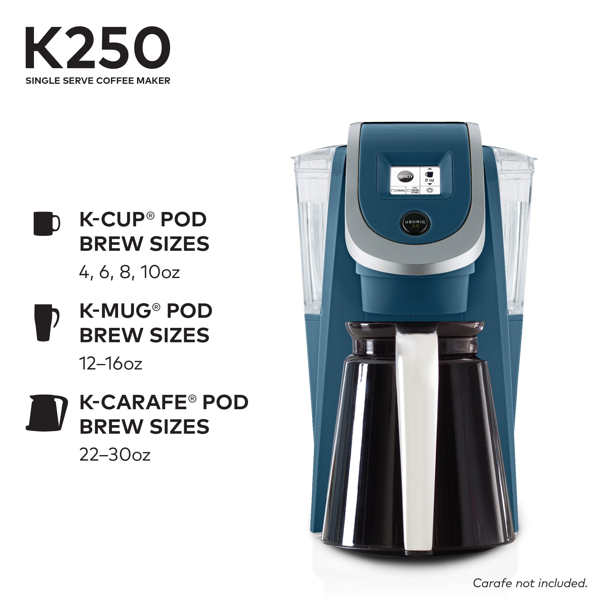 Keurig K250 Coffee Maker, Single Serve 