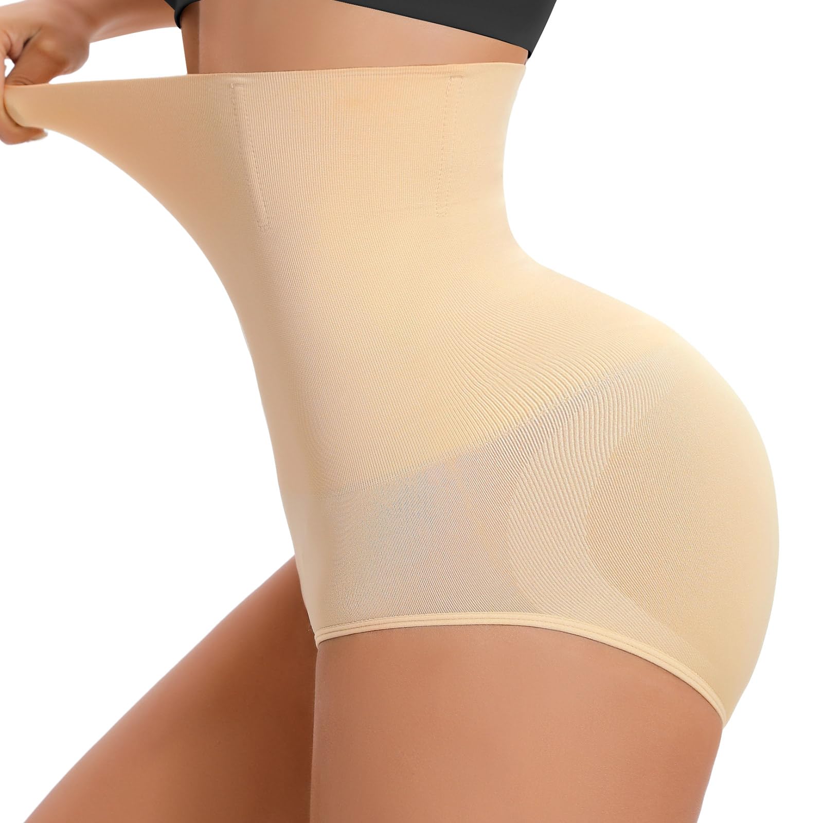 Niwicee Shapewear damskie majtki wyszczuplające brzuch, push-up, wysoka talia, elastyczne, modelujące figi
